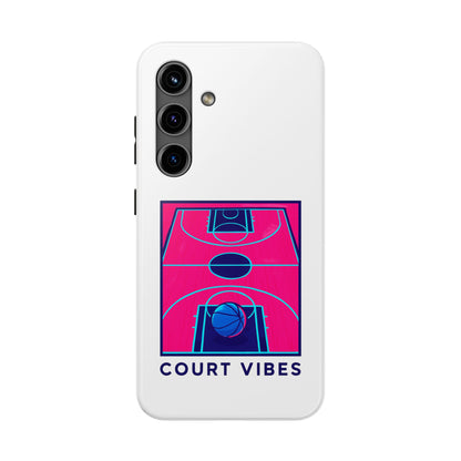 Court Vibes Tough Phone Case, Basketball Lover Gift, Sporty Phone Cover, Durable Case for Athletes, Cool Phone Accessory