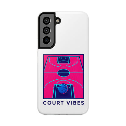 Court Vibes Tough Phone Case, Basketball Lover Gift, Sporty Phone Cover, Durable Case for Athletes, Cool Phone Accessory