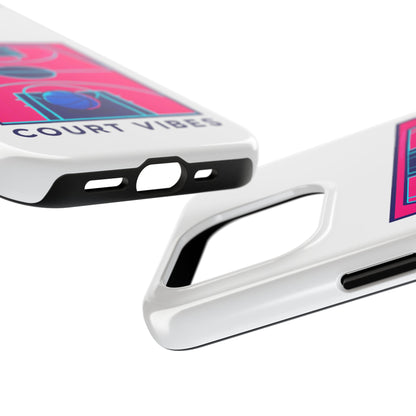 Court Vibes Tough Phone Case, Basketball Lover Gift, Sporty Phone Cover, Durable Case for Athletes, Cool Phone Accessory
