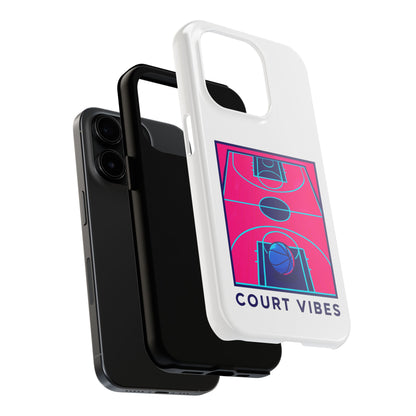 Court Vibes Tough Phone Case, Basketball Lover Gift, Sporty Phone Cover, Durable Case for Athletes, Cool Phone Accessory