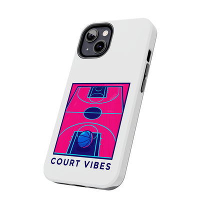 Court Vibes Tough Phone Case, Basketball Lover Gift, Sporty Phone Cover, Durable Case for Athletes, Cool Phone Accessory