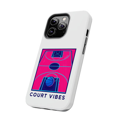 Court Vibes Tough Phone Case, Basketball Lover Gift, Sporty Phone Cover, Durable Case for Athletes, Cool Phone Accessory