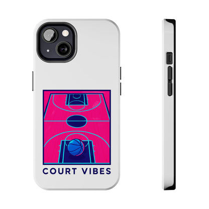 Court Vibes Tough Phone Case, Basketball Lover Gift, Sporty Phone Cover, Durable Case for Athletes, Cool Phone Accessory