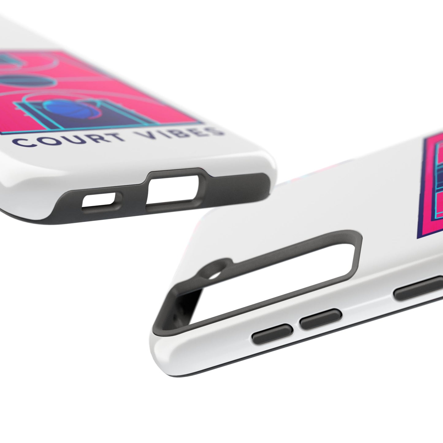 Court Vibes Tough Phone Case, Basketball Lover Gift, Sporty Phone Cover, Durable Case for Athletes, Cool Phone Accessory