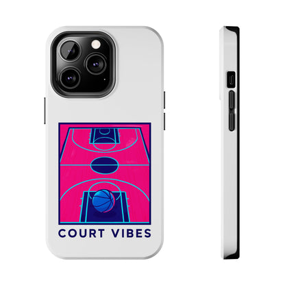 Court Vibes Tough Phone Case, Basketball Lover Gift, Sporty Phone Cover, Durable Case for Athletes, Cool Phone Accessory