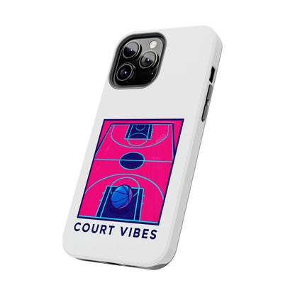 Court Vibes Tough Phone Case, Basketball Lover Gift, Sporty Phone Cover, Durable Case for Athletes, Cool Phone Accessory