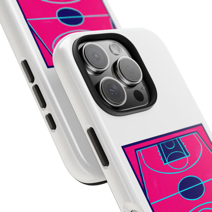 Court Vibes Tough Phone Case, Basketball Lover Gift, Sporty Phone Cover, Durable Case for Athletes, Cool Phone Accessory