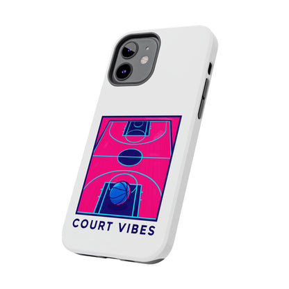 Court Vibes Tough Phone Case, Basketball Lover Gift, Sporty Phone Cover, Durable Case for Athletes, Cool Phone Accessory