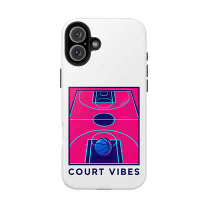 Court Vibes Tough Phone Case, Basketball Lover Gift, Sporty Phone Cover, Durable Case for Athletes, Cool Phone Accessory