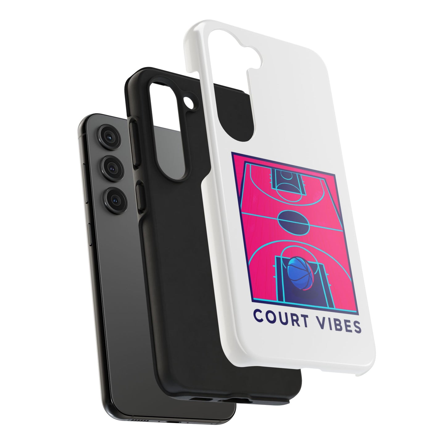 Court Vibes Tough Phone Case, Basketball Lover Gift, Sporty Phone Cover, Durable Case for Athletes, Cool Phone Accessory