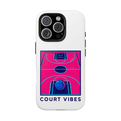 Court Vibes Tough Phone Case, Basketball Lover Gift, Sporty Phone Cover, Durable Case for Athletes, Cool Phone Accessory