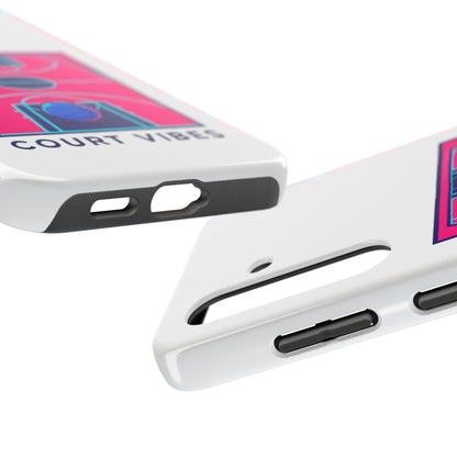 Court Vibes Tough Phone Case, Basketball Lover Gift, Sporty Phone Cover, Durable Case for Athletes, Cool Phone Accessory