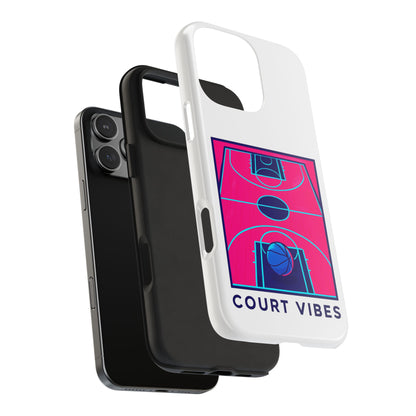 Court Vibes Tough Phone Case, Basketball Lover Gift, Sporty Phone Cover, Durable Case for Athletes, Cool Phone Accessory