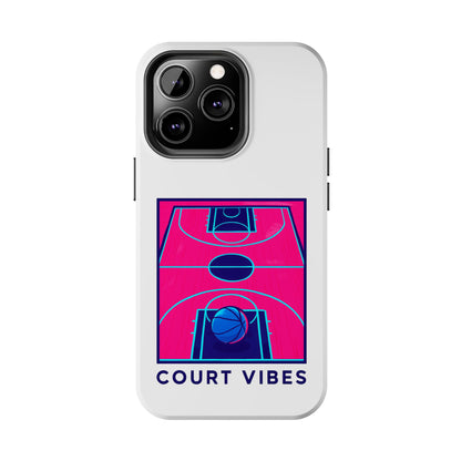 Court Vibes Tough Phone Case, Basketball Lover Gift, Sporty Phone Cover, Durable Case for Athletes, Cool Phone Accessory