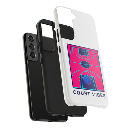 Court Vibes Tough Phone Case, Basketball Lover Gift, Sporty Phone Cover, Durable Case for Athletes, Cool Phone Accessory