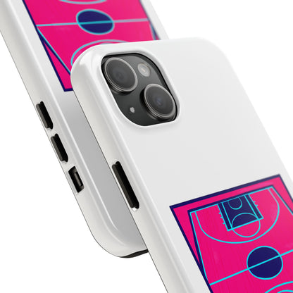 Court Vibes Tough Phone Case, Basketball Lover Gift, Sporty Phone Cover, Durable Case for Athletes, Cool Phone Accessory