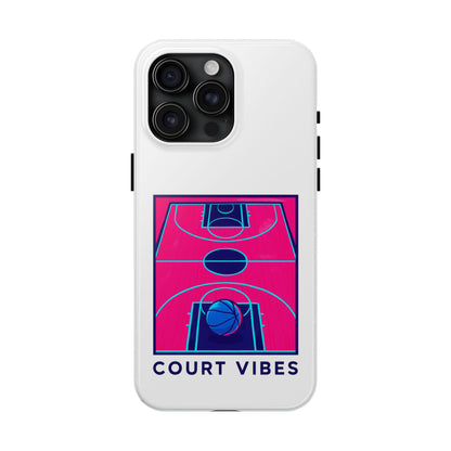 Court Vibes Tough Phone Case, Basketball Lover Gift, Sporty Phone Cover, Durable Case for Athletes, Cool Phone Accessory