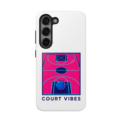 Court Vibes Tough Phone Case, Basketball Lover Gift, Sporty Phone Cover, Durable Case for Athletes, Cool Phone Accessory