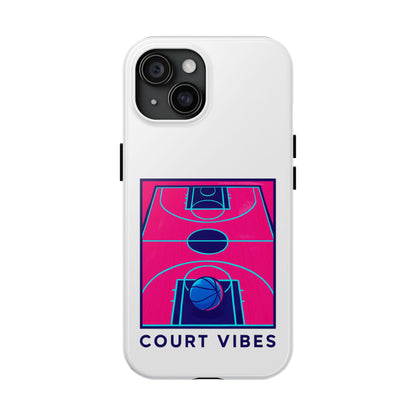 Court Vibes Tough Phone Case, Basketball Lover Gift, Sporty Phone Cover, Durable Case for Athletes, Cool Phone Accessory