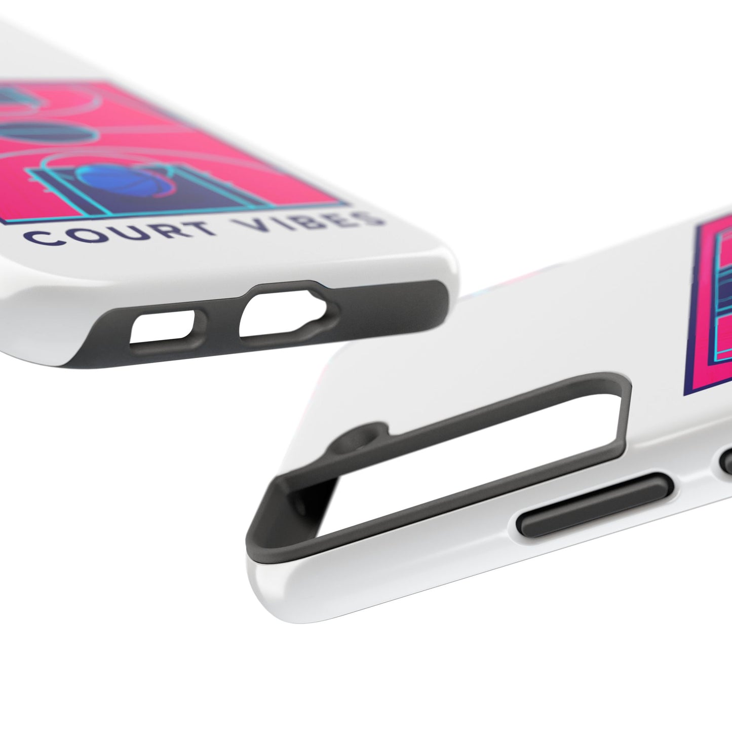 Court Vibes Tough Phone Case, Basketball Lover Gift, Sporty Phone Cover, Durable Case for Athletes, Cool Phone Accessory