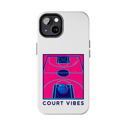 Court Vibes Tough Phone Case, Basketball Lover Gift, Sporty Phone Cover, Durable Case for Athletes, Cool Phone Accessory
