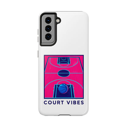 Court Vibes Tough Phone Case, Basketball Lover Gift, Sporty Phone Cover, Durable Case for Athletes, Cool Phone Accessory