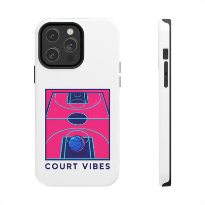 Court Vibes Tough Phone Case, Basketball Lover Gift, Sporty Phone Cover, Durable Case for Athletes, Cool Phone Accessory