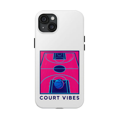 Court Vibes Tough Phone Case, Basketball Lover Gift, Sporty Phone Cover, Durable Case for Athletes, Cool Phone Accessory